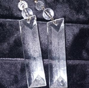 🔖Glass-Look Chandelier Earrings